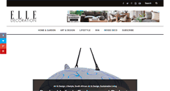 Desktop Screenshot of elledecoration.co.za